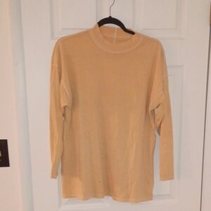 We The Free Camel Cowl Neck Sweater